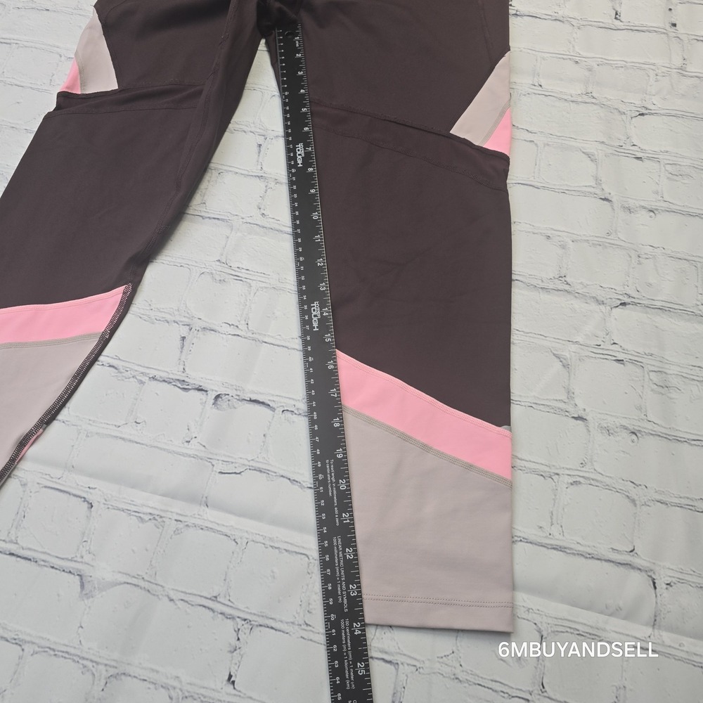 Calvin Klein Performance Womens XL Purple Colorblock Wicking Leggings PF8P9533 - Picture 6 of 11